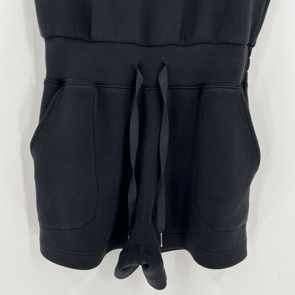 SPANX‎ AirEssentials Short Sleeve Romper Pockets Soft Airluxe Black Size XS - Picture 6 of 12